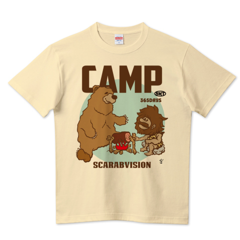 スカラヴィジョンのキャンプTシャツ